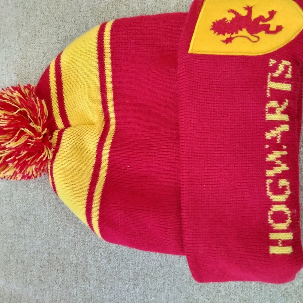 Hogwarts Red and Yellow Knit Beanie